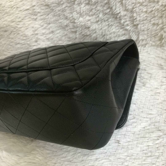 *SOLD*Chanel Classic Jumbo Single Flap Black Caviar Bag - Picture 6 of 16